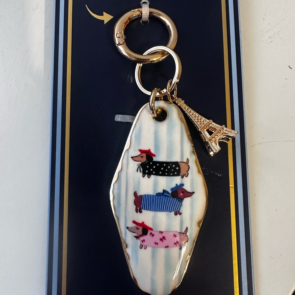 Piper K Dachshund Key Chain & Bag Charm